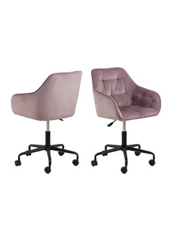 Actona Krzesło biurowe "Brooke" w kolorze jasnoróżowym - 59 x 88,5 x 58,5 cm ze sklepu Limango Polska w kategorii Meble - zdjęcie 188616951