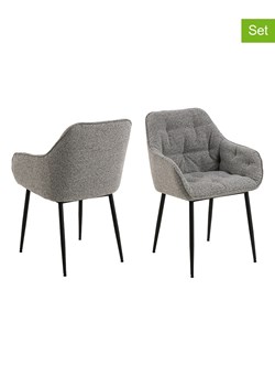Actona Krzesła (2 szt.) "Brooke" w kolorze szarym do jadalni - 58 x 83 x 55 cm ze sklepu Limango Polska w kategorii Meble - zdjęcie 188617190