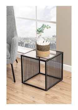 Actona Stolik "Strington" w kolorze czarno-szarym - 40 x 40 x 40 cm ze sklepu Limango Polska w kategorii Stoliki kawowe - zdjęcie 188617201