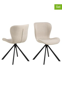 Actona Krzesła (2 szt.) "Batilda" w kolorze beżowym do jadalni - 46,5 x 81 x 53 cm ze sklepu Limango Polska w kategorii Meble - zdjęcie 188617243