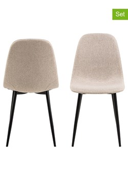 Actona Krzesła (4 szt.) "Celia" w kolorze beżowym do jadalni - 54 x 86 x 44 cm ze sklepu Limango Polska w kategorii Meble - zdjęcie 188617270