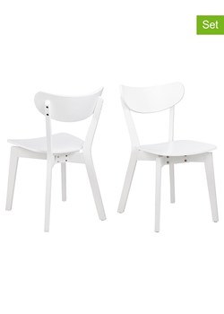 Actona Krzesła (2 szt.) "Roxby" w kolorze białym do jadalni - 45 x 79,5 x 55 cm ze sklepu Limango Polska w kategorii Meble - zdjęcie 188617333