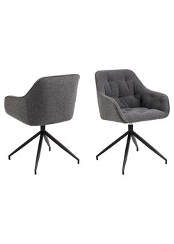 Actona Krzesło "Brooke" w kolorze antracytowym do jadalni - 57 x 82 x 54,5 cm ze sklepu Limango Polska w kategorii Meble - zdjęcie 188617353