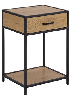 Actona Stolik nocny "Seaford" nocny w kolorze jasnobrązowo-czarnym - 42 x 63 x 35 cm ze sklepu Limango Polska w kategorii Szafy - zdjęcie 188617443