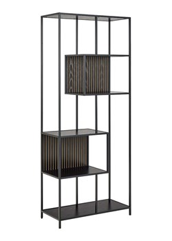 Actona Regał "Seaford" w kolorze czarnym na książki - 77 x 185 x 35 cm ze sklepu Limango Polska w kategorii Regały i witryny - zdjęcie 188617874