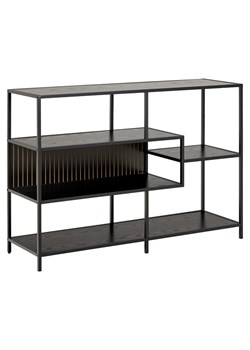Actona Regał "Seaford" w kolorze czarnym na książki - 114 x 78 x 35 cm ze sklepu Limango Polska w kategorii Regały i witryny - zdjęcie 188617891