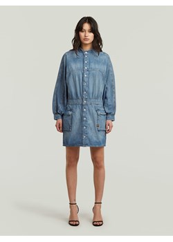 G-Star Sukienka dżinsowa w kolorze niebieskim ze sklepu Limango Polska w kategorii Sukienki - zdjęcie 188618603