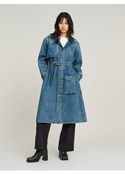 G-Star Trencz dżinsowy w kolorze niebieskim ze sklepu Limango Polska w kategorii Płaszcze damskie - zdjęcie 188618793