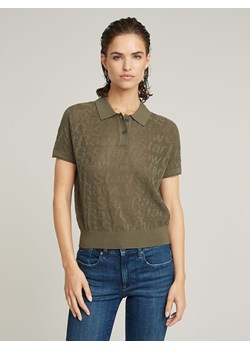 G-Star Koszulka polo w kolorze khaki ze sklepu Limango Polska w kategorii Bluzki damskie - zdjęcie 188618884