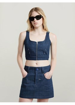 G-Star Top dżinsowy w kolorze granatowym ze sklepu Limango Polska w kategorii Bluzki damskie - zdjęcie 188619282