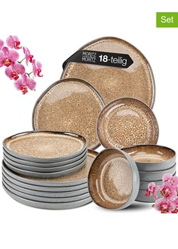 Moritz &amp; Moritz 18-częściowy zestaw "Organic" w kolorze beżowym ze sklepu Limango Polska w kategorii Naczynia - zdjęcie 188622122