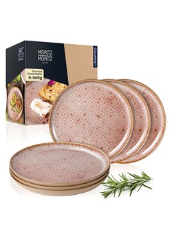 Moritz &amp; Moritz Talerzyki deserowe (6 szt.) "Terra" w kolorze pomarańczowym - Ø 20,5 cm ze sklepu Limango Polska w kategorii Naczynia - zdjęcie 188622252