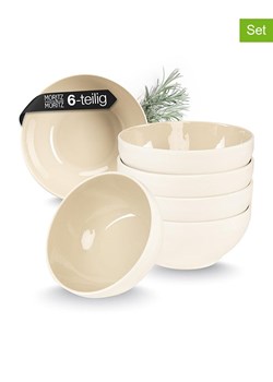 Moritz &amp; Moritz Miski (6 szt.) "Cavo M" w kolorze biało-kremowym - Ø 14 cm ze sklepu Limango Polska w kategorii Naczynia - zdjęcie 188622424