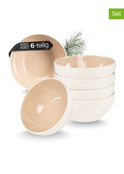 Moritz &amp; Moritz Miski (6 szt.) "Cavo M" w kolorze biało-beżowym - Ø 14 cm ze sklepu Limango Polska w kategorii Naczynia - zdjęcie 188622434