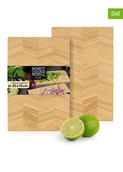Moritz &amp; Moritz Deski (2 szt.) w kolorze jasnobrązowym do krojenia - 23 x 15 cm ze sklepu Limango Polska w kategorii Deski - zdjęcie 188622444