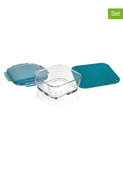 Nicer Dicer 2-częściowy zestaw "Nicer Dicer Chef Pro" w kolorze morskim - 2,8 l ze sklepu Limango Polska w kategorii Pojemniki kuchenne - zdjęcie 188622884