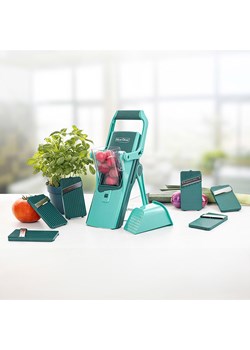 Nicer Dicer 12-częściowy zestaw "Nicer Dicer Mando" w kolorze zielonym ze sklepu Limango Polska w kategorii Akcesoria kuchenne - zdjęcie 188622961