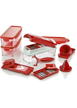 Nicer Dicer 16-częściowy zestaw "Nicer Dicer smart" w kolorze czerwonym ze sklepu Limango Polska w kategorii Akcesoria kuchenne - zdjęcie 188622971