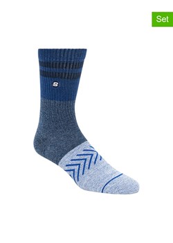 Skechers Skarpety w kolorze granatowo-błękitnym ze sklepu Limango Polska w kategorii Skarpetki męskie - zdjęcie 188623100