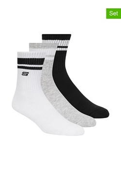 Skechers Skarpety (6 par) w kolorze biało-czarno-szarym ze sklepu Limango Polska w kategorii Skarpetki męskie - zdjęcie 188623254