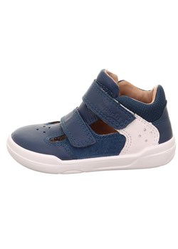 superfit Skórzane półsandały w kolorze granatowo-białym do chodzenia na boso ze sklepu Limango Polska w kategorii Sandały dziecięce - zdjęcie 188625043