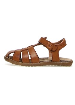 Naturino Skórzane półsandały "Scout" w kolorze brązowym ze sklepu Limango Polska w kategorii Sandały dziecięce - zdjęcie 188625121