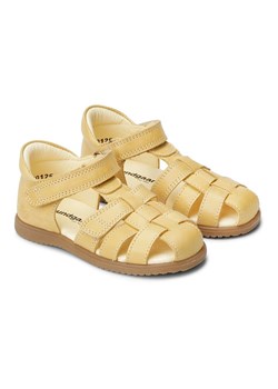 Bundgaard Skórzane półsandały "Bali" w kolorze żółtym ze sklepu Limango Polska w kategorii Sandały dziecięce - zdjęcie 188626011