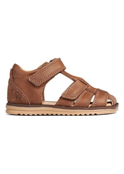 Wheat Skórzane półsandały "Sky" w kolorze jasnobrązowym ze sklepu Limango Polska w kategorii Sandały dziecięce - zdjęcie 188626491