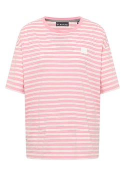 ELBSAND Koszulka "Kia" w kolorze różowo-białym ze sklepu Limango Polska w kategorii Bluzki damskie - zdjęcie 188629023