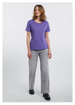 ELBSAND Koszulka "Lora" w kolorze fioletowym ze sklepu Limango Polska w kategorii Bluzki damskie - zdjęcie 188629032