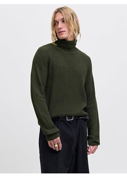 Jack &amp; Jones Golf w kolorze khaki ze sklepu Limango Polska w kategorii Swetry męskie - zdjęcie 188629531