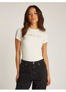 TOMMY JEANS Koszulka w kolorze kremowym ze sklepu Limango Polska w kategorii Bluzki damskie - zdjęcie 188630600