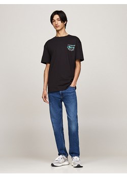 TOMMY JEANS Koszulka w kolorze czarnym ze sklepu Limango Polska w kategorii T-shirty męskie - zdjęcie 188630730