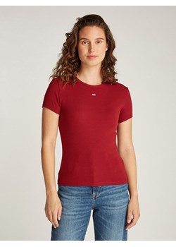 TOMMY JEANS Koszulka w kolorze bordowym ze sklepu Limango Polska w kategorii Bluzki damskie - zdjęcie 188630740