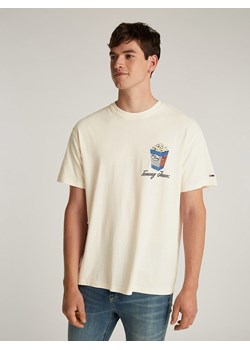 TOMMY JEANS Koszulka w kolorze kremowym ze sklepu Limango Polska w kategorii T-shirty męskie - zdjęcie 188630992