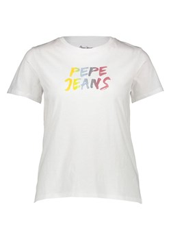 Pepe Jeans Koszulka w kolorze białym ze sklepu Limango Polska w kategorii Bluzki damskie - zdjęcie 188631124