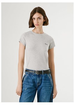 Pepe Jeans Koszulka "Merida" w kolorze jasnoszarym ze sklepu Limango Polska w kategorii Bluzki damskie - zdjęcie 188631520