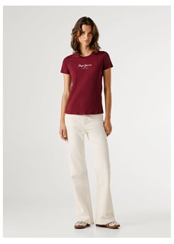Pepe Jeans Koszulka "New Virgina" w kolorze bordowym ze sklepu Limango Polska w kategorii Bluzki damskie - zdjęcie 188631783