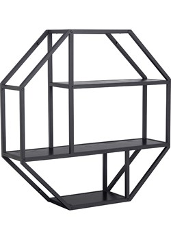 Actona Regał ścienny "Seaford" w kolorze czarnym - 77 x 77 x 20 cm ze sklepu Limango Polska w kategorii Regały i witryny - zdjęcie 188631931