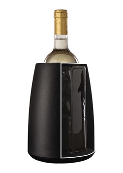 Vacu Vin Schładzacz "Elegant" w kolorze czarnym do wina - wys. 20,5 x Ø 15 cm ze sklepu Limango Polska w kategorii Naczynia - zdjęcie 188632052