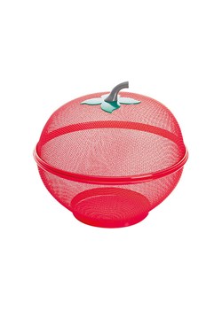 Trendy Kitchen by EXCÉLSA Kosz "Apple" w kolorze czerwonym na owoce - Ø 26,5 cm ze sklepu Limango Polska w kategorii Misy i tace dekoracyjne - zdjęcie 188632133