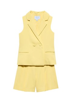 Abel & Lula Komplet dziecięcy 5287 Żółty Regular Fit ze sklepu MODIVO w kategorii Komplety dziewczęce - zdjęcie 188632274