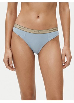 Calvin Klein Underwear Stringi LV00QF8771 Niebieski ze sklepu MODIVO w kategorii Majtki damskie - zdjęcie 188632321