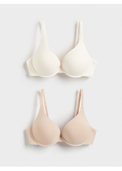 Reserved - Biustonosz push up 2 pack - złamana biel ze sklepu Reserved w kategorii Biustonosze - zdjęcie 188633081