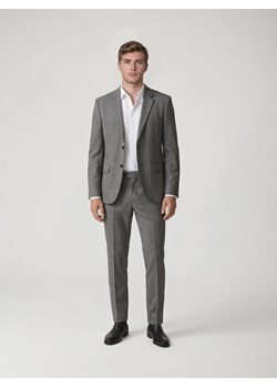 Reserved - Marynarka slim fit z dodatkiem wiskozy - ciemnoszary ze sklepu Reserved w kategorii Marynarki męskie - zdjęcie 188633111