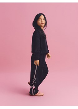 Reserved - Spodnie dresowe z kokardkami - czarny ze sklepu Reserved w kategorii Spodnie dziewczęce - zdjęcie 188633142