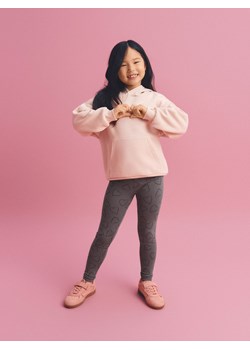 Reserved - Bawełniane legginsy z nadrukiem - ciemnoszary ze sklepu Reserved w kategorii Spodnie dziewczęce - zdjęcie 188633230