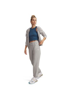 Damskie spodnie dresowe joggery Under Armour Sport Terry Jogger - szare ze sklepu Sportstylestory.com w kategorii Spodnie damskie - zdjęcie 188634233
