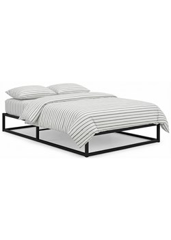 Czarne Metalowe Łózko W Stylu Industrialnym 100X200 Cm D3-A17 ze sklepu Edinos.pl w kategorii Łóżka i materace - zdjęcie 188634311