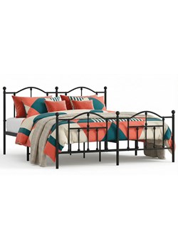 Czarne metalowe łóżko loftowe 140x200cm C7-K68 ze sklepu Edinos.pl w kategorii Łóżka i materace - zdjęcie 188634364